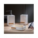 Porte savon Céramique & Bambou OSLO Blanc Spirella Spirella