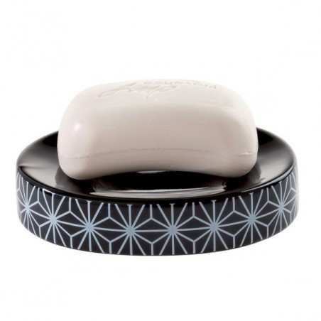 Spirella Porte savon Céramique STAR Noir Spirella