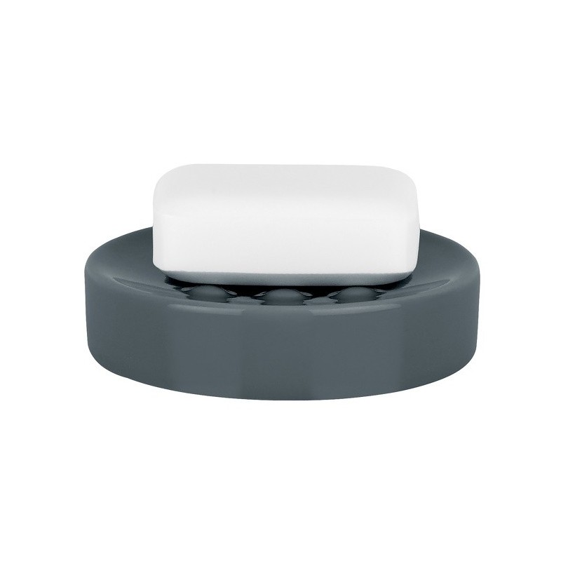 Spirella Porte savon Céramique TUBE Gris Foncé Spirella