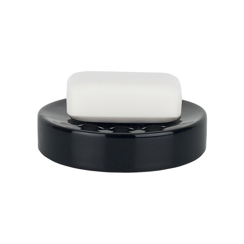 Spirella Porte savon Céramique TUBE Noir Spirella