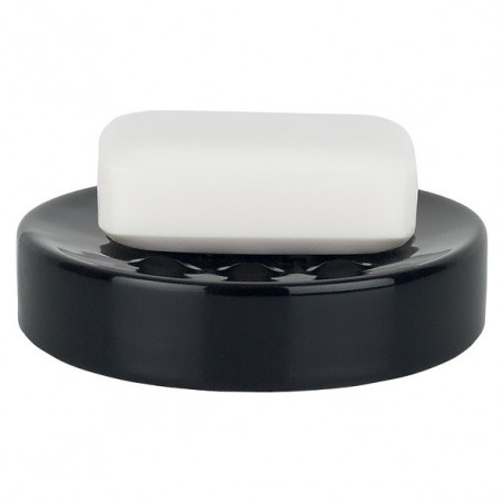 Porte savon Céramique TUBE-matT Noir Spirella Spirella