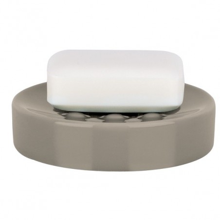 Spirella Porte savon Céramique TUBE Taupe Spirella