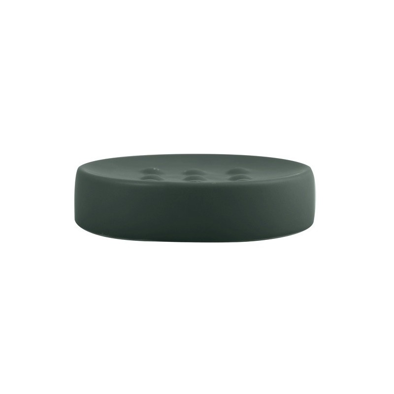 Porte savon Céramique TUBE-matT Vert Foncé mat Spirella Spirella