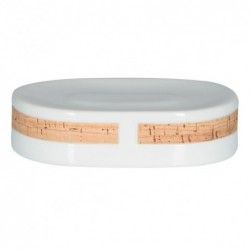 Porte savon Porcelaine TUBE NATURE Blanc & Beige Spirella Spirella
