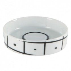 Porte savon Porcelaine VISBY Noir & Blanc Spirella Spirella