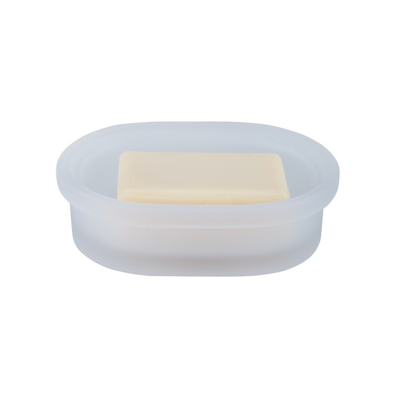 Porte savon Verre YOKO MISTY Blanc Spirella Spirella