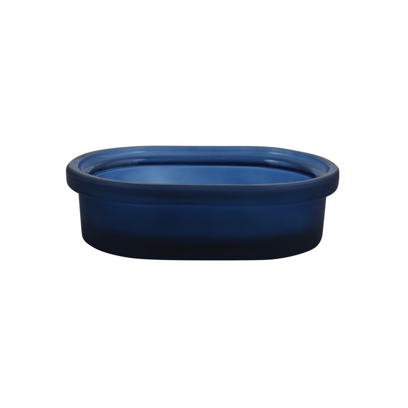 spirella Porte savon Verre YOKO Bleu Foncé Spirella
