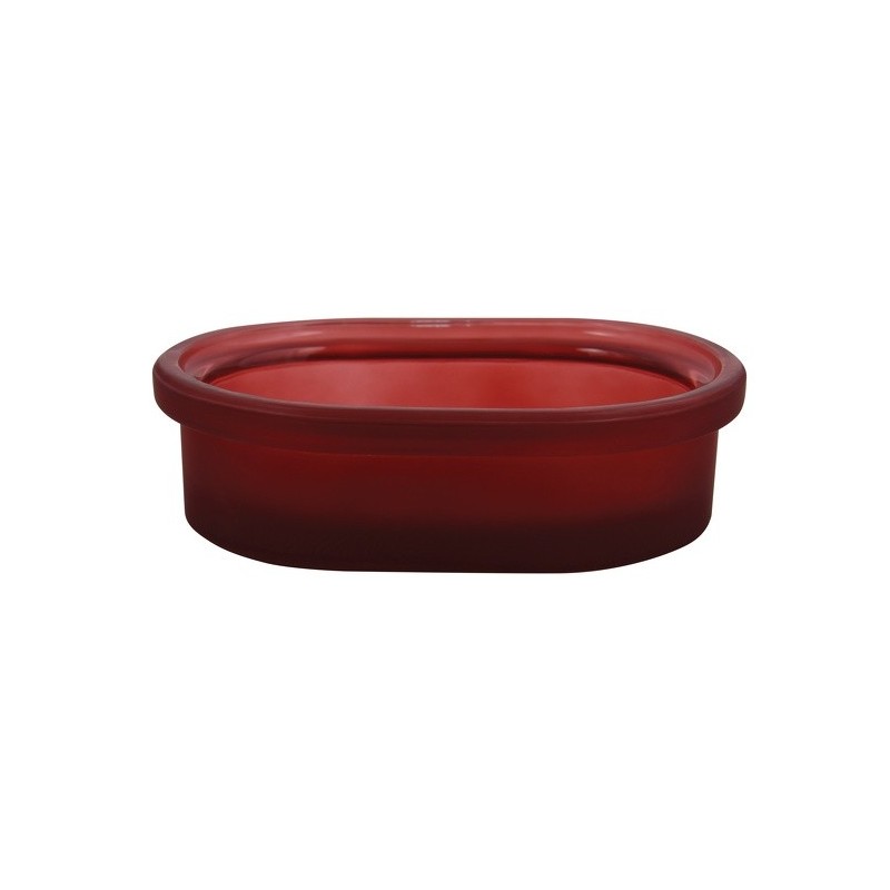 spirella Porte savon Verre YOKO Bordeaux Spirella
