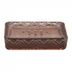 Porte savon verre recyclé CARMINA Terracotta Spirella Spirella