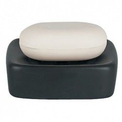 Porte savon Céramique RETRO Noir Spirella Spirella