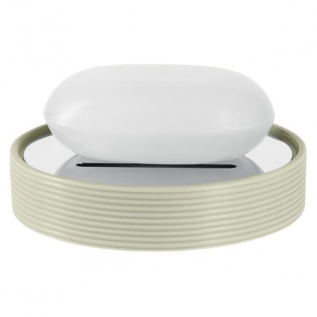 Spirella Porte savon Céramique TUBE RIBBED Beige Spirella
