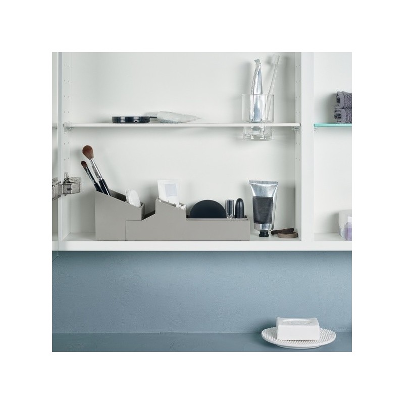 compartiment de rangement double ABS SKYLINE Taupe Spirella Spirella