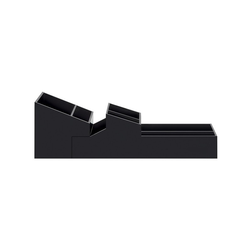 compartiment de rangement double ABS SKYLINE Noir Spirella Spirella