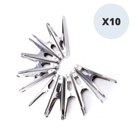 MSV Lot de 10 Pinces à linge Inox Msv MSV