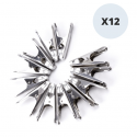 MSV Lot de 12 Pinces à linge En Inox MSV