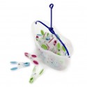 MSV Panier x24 Pinces à linge Bi-Matiere MSV
