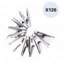 Lot de 120 Pinces à linge Inox MSV MSV