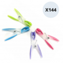 Lot de 144 Pinces à linge Bi-matiere anti-UV MSV MSV