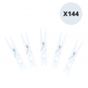 MSV Lot de 144 Pinces à linge Plastique Incassables MSV