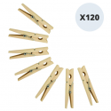 MSV Lot de 120 Pinces à linge Bois Géantes MSV