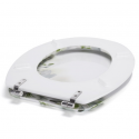 MSV Copriwater Legno SOFAIA Motivi Floreali - Cerniere Acciaio ox MSV
