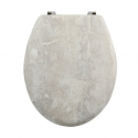 MSV Toilet Seat MDF SPIRIT Gray - Stainless Steel Hinges MSV