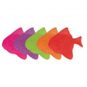 Lot de 5 Stickers figurines antidérapantes de douche ou baignoire Caoutchouc Poissons 16,5x16cm Multicolor MSV MSV