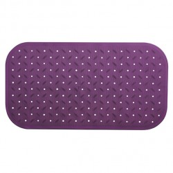 MSV Tapis Fond de baignoire antidérapant Caoutchouc CLASS 36x76cm Violet