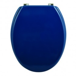 MSV Toilet Seat MDF CLÉO Navy Blue - Stainless Steel Hinges