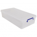Boite de rangement à roulettes Blanc Transparent 35L MSV MSV