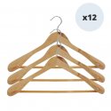 MSV 12er-Pack Kleiderbügel aus Holz MSV