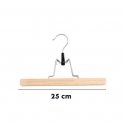 Lot de 12 cintres en bois pour pantalon ou jupe 25cm MSV MSV