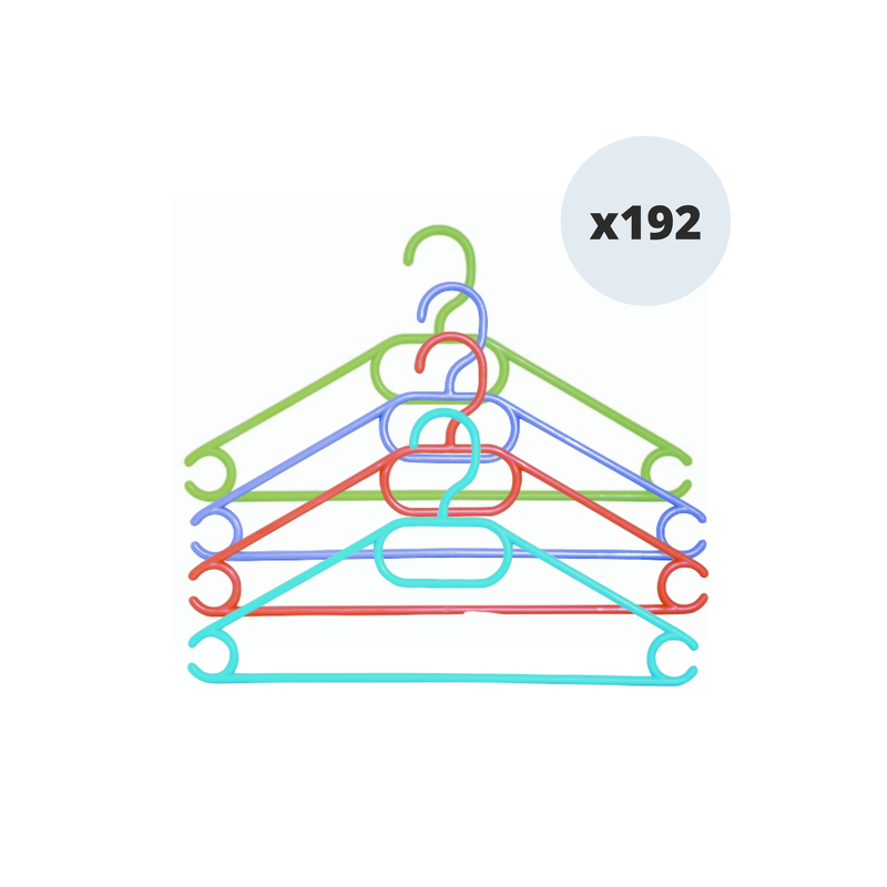 Lot de 192 cintres pour enfant 34cm Multicolor MSV MSV