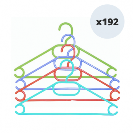 Lot de 192 cintres pour enfant 34cm Multicolor MSV MSV