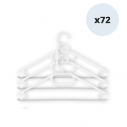 MSV Lot de 72 cintres pour enfant Blanc