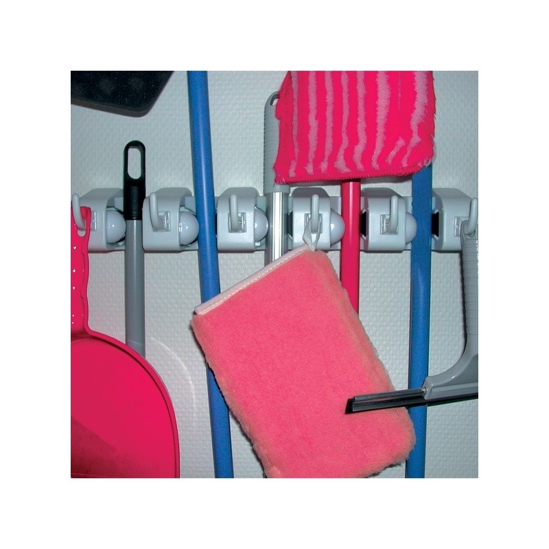 Accroche balais ABS 6 Crochets/5 balais MSV MSV