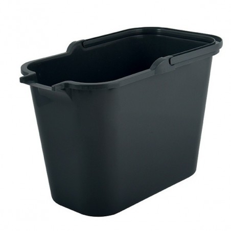 Seau rectangulaire 12L PP Gris MSV MSV