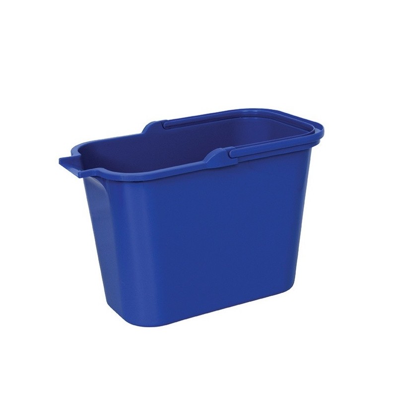 Seau rectangulaire PP 14L Bleu MSV MSV