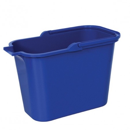 Seau rectangulaire PP 14L Bleu MSV MSV