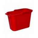 Seau rectangulaire PP 14L Rouge MSV MSV