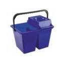 Seau bibac avec essoreur PP 14L Bleu MSV MSV
