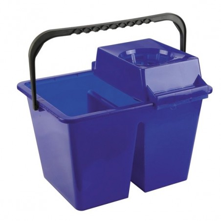 Seau bibac avec essoreur PP 14L Bleu MSV MSV