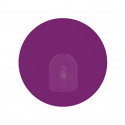 Lot de 2 Crochets rond mural repositionnables Violet MSV MSV