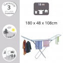 Etendoir à linge à ailes 18M en Inox MSV MSV