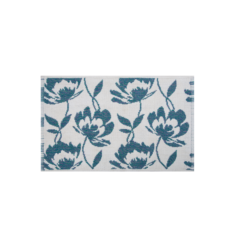 Spirella Tappetino da bagno cotone BLOSSOM 50x80cm Indaco Spirella