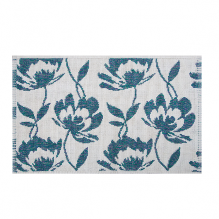 Spirella Alfombra de baño de algodón BLOSSOM 50x80cm Añil Spirella