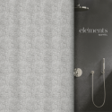 Elements by Spirella Shower curtain Polyester ILO 180x200cm Antharcite Gray Spirella