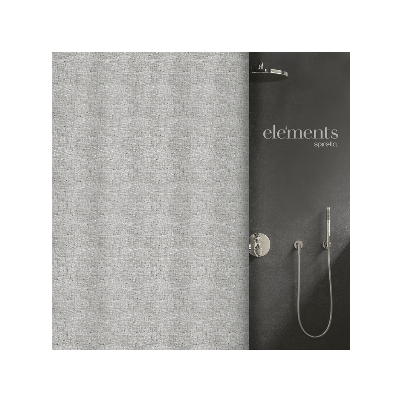Elements by Spirella Shower curtain Polyester ILO 120x200cm Antharcite Gray Spirella
