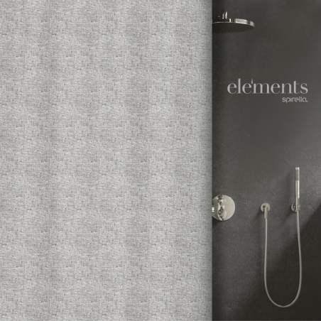 rideau de douche Polyester ILO 120x200cm Gris Antharcite Elements by Spirella Spirella