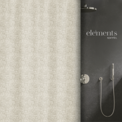 Elements by Spirella Shower curtain Polyester ILO 240x180cm Beige Spirella